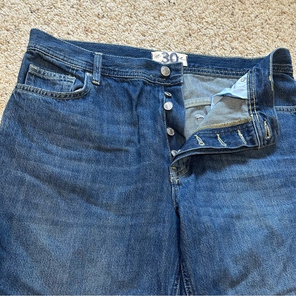 Free People We the Free Maggie Ripped Ankle 27L Straight Leg Jeans Size 30 - Picture 6 of 8